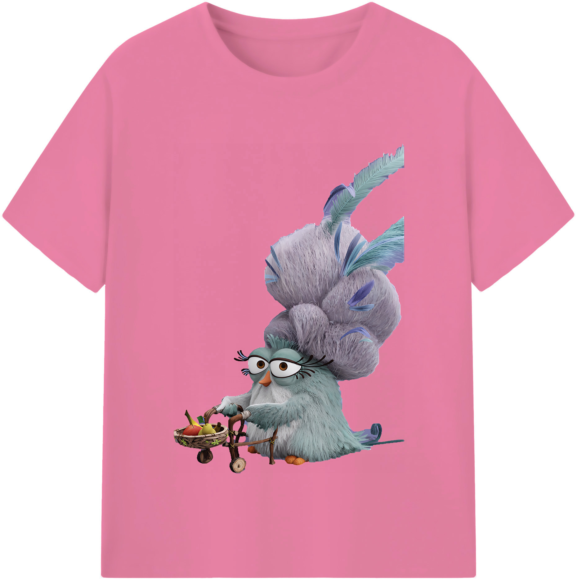 （画像用） Angry Birds アングリーバード 綿100％半袖Tシャツ（フロントプリント）